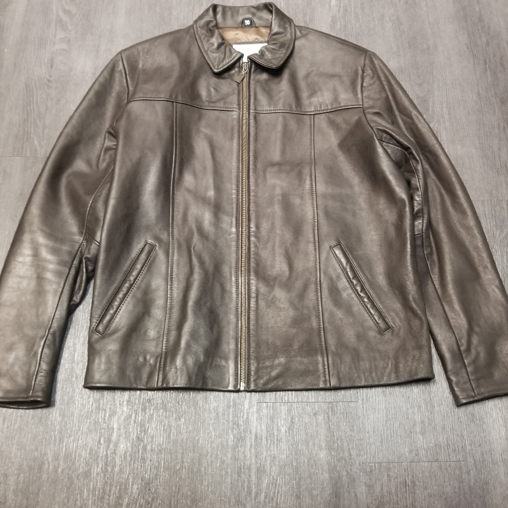 Reza Duro Zip Up Leather Bike Jacket